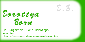 dorottya born business card